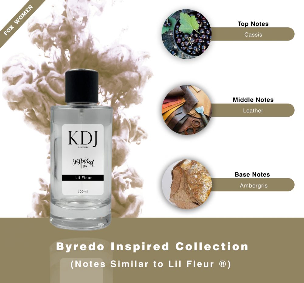 KDJ Inspired – Byredo Inspired Collection – Notes Similar to Lil Fleur ® Women’s 0703S